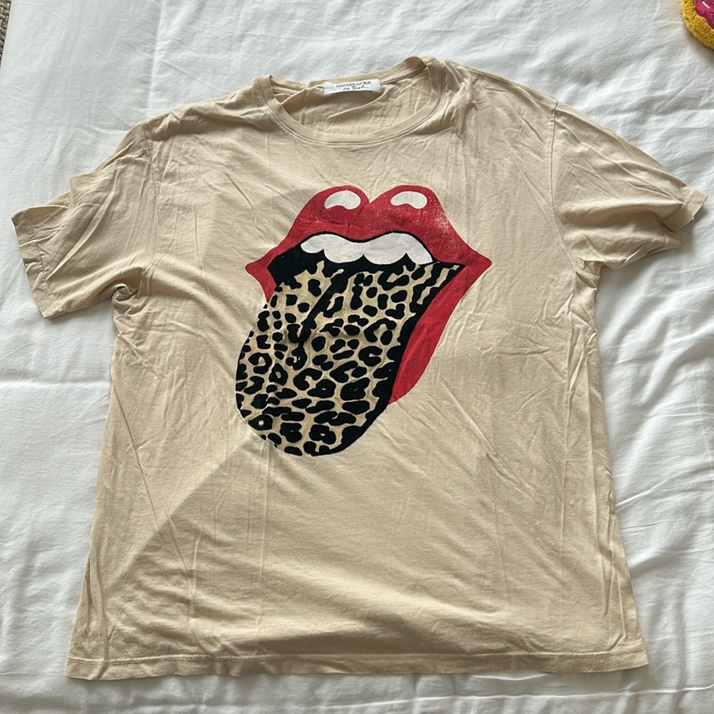 Free people x daydreamer Rolling Stones oversized t shirt in a medium